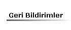 Geri Bildirimler