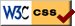 W3C CSS Validated